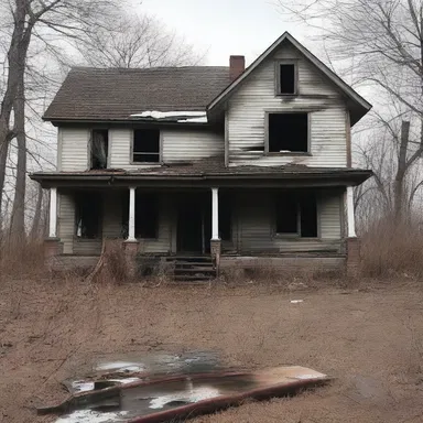 The abandoned house became the scene of a horrifying murder.