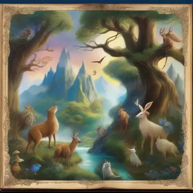 The fantasy scene in the book described a magical world filled with mythical creatures and enchanting landscapes.