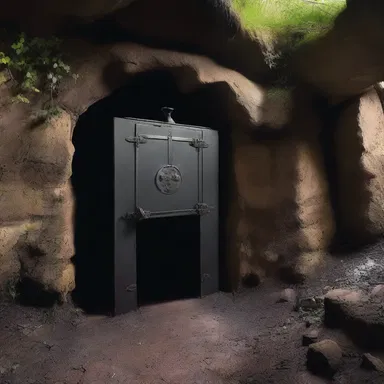 In the magical realm, the coal chute served as a secret entrance to an underground lair.