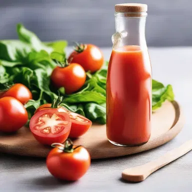 Why did the tomato turn red? Because it saw the salad dressing on the tray!