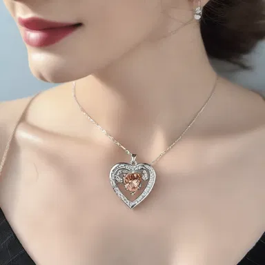 As a romantic gesture, he gifted her a beautiful necklace with a ferric pendant, symbolizing the strength of their love.