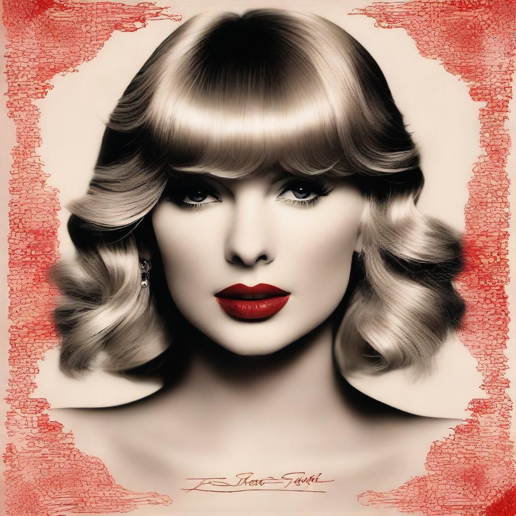 A high-quality, artistically rendered image in the style of a Taylor Swift album cover