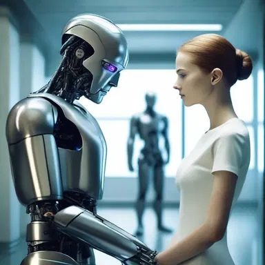 In the science fiction novel, the protagonist sympathises with the android who yearns to be treated as a human.