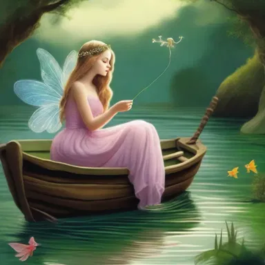 The fairy princess sympathised with the humble fisherman and granted him three wishes.