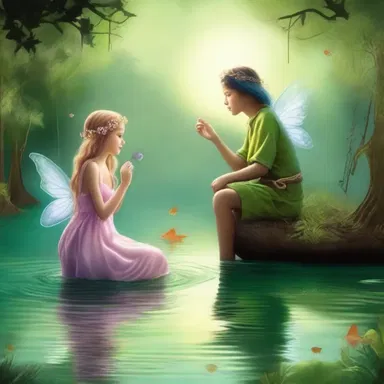 The fairy princess sympathised with the humble fisherman and granted him three wishes.
