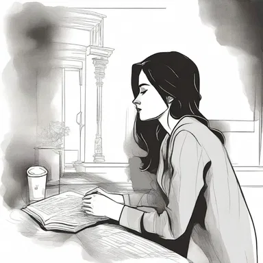 In the novel, the protagonist sympathised with the heartbroken woman and offered her solace and support.