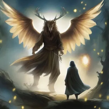 In the fantasy novel, the protagonist sympathised with the mythical creature who had been trapped in a magical spell.
