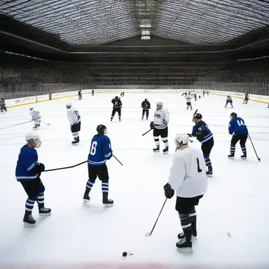 In some cultures, the ice hockey rink is considered sacred ground where religious ceremonies and rituals take place.