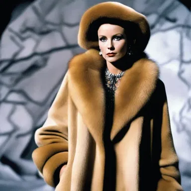 The movie featured a character wearing a coat made of sable fur, giving them a luxurious and elegant look.