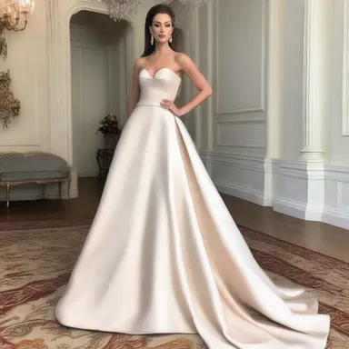 The fashion designer used a sable fabric for the evening gown, creating a striking and elegant look.
