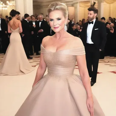 The fashion designer used a sable fabric for the evening gown, creating a striking and elegant look.