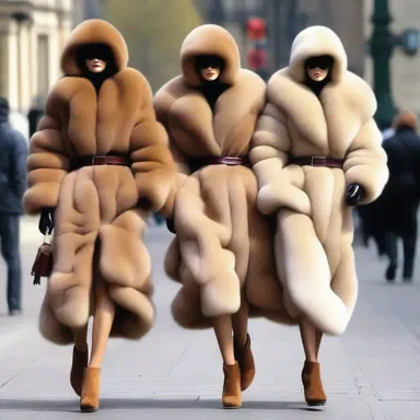 In the distant future, humans wear clothing made of synthetic sable fur to showcase their wealth and status.