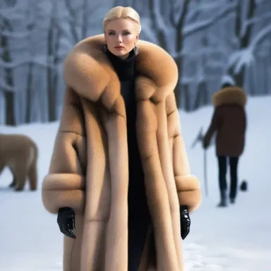 In the distant future, humans wear clothing made of synthetic sable fur to showcase their wealth and status.