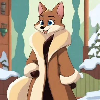 The fashionable and affluent character on the cartoon series was always seen wearing a sable fur coat.