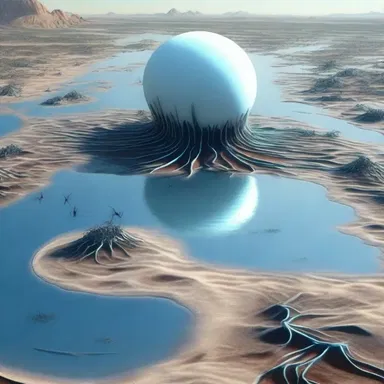 In the futuristic world depicted in the novel, all bodies of water on the planet suddenly started drying up, causing widespread panic.