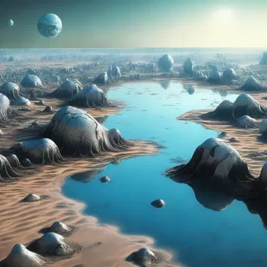 In the futuristic world depicted in the novel, all bodies of water on the planet suddenly started drying up, causing widespread panic.