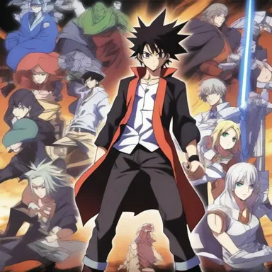 In the popular anime series, the protagonist stands out against the villains, refusing to give up on his quest to save the world.