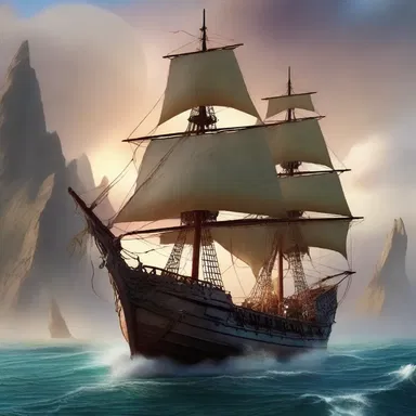 In the magical world of dragons and wizards, ships that stand out from the shore can venture into uncharted lands.