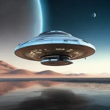In the distant future where space exploration is the norm, advanced spaceships equipped with warp drive systems stand out from the shore in order to journey into the unknown.