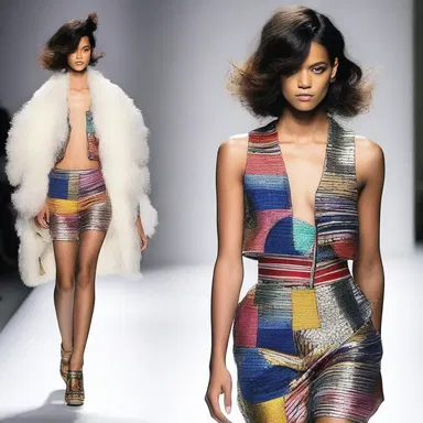 Her bold and unconventional outfit made her stand out at the fashion show.