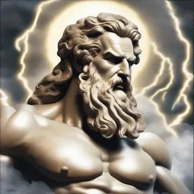 In Greek mythology, the god Zeus always used his thunderbolt to create a loud noise and stand out from other gods.