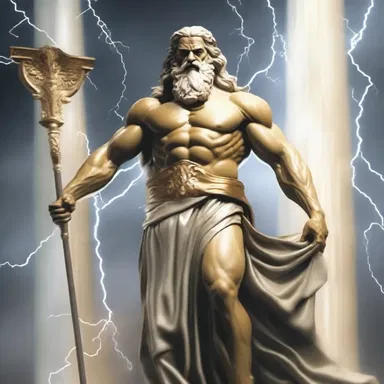 In Greek mythology, the god Zeus always used his thunderbolt to create a loud noise and stand out from other gods.
