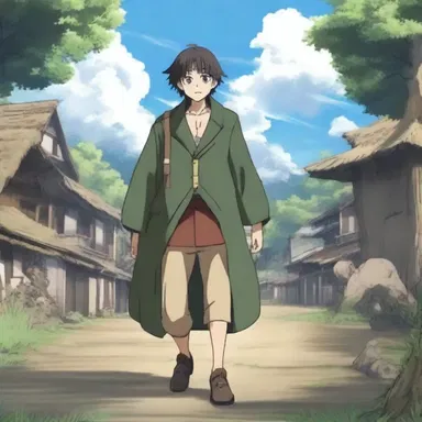 In the anime series, the protagonist goes on a journey to indemnify the villagers for the destruction caused by the monsters.