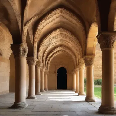 The magnificent castle was adorned with intricate shouldered arches, giving it a touch of enchantment and wonder.