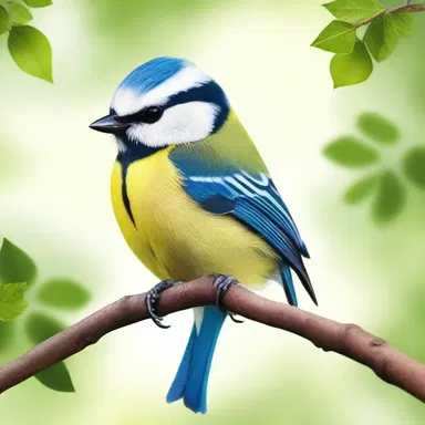 According to ancient folklore, the blue tit was considered a messenger of good luck and prosperity.