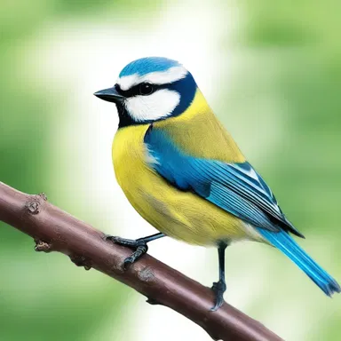 According to ancient folklore, the blue tit was considered a messenger of good luck and prosperity.