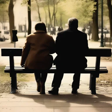As they sat together on the park bench, he gently ran his hand over her soft nates, expressing his love and affection.