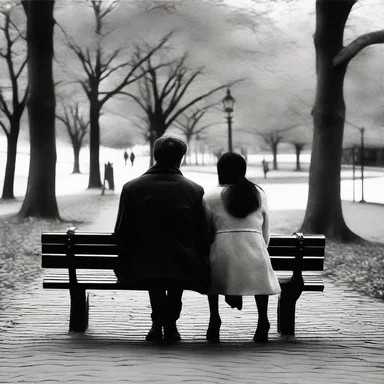 As they sat together on the park bench, he gently ran his hand over her soft nates, expressing his love and affection.