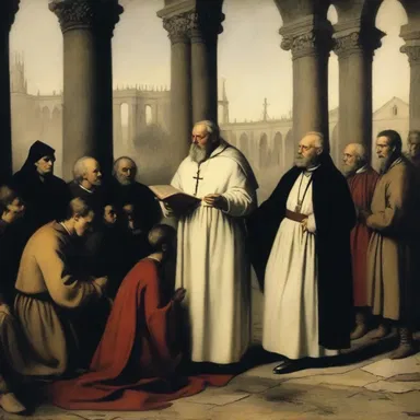 In the historical novel, the author beautifully portrayed the conflicts between the clergy and the laity.