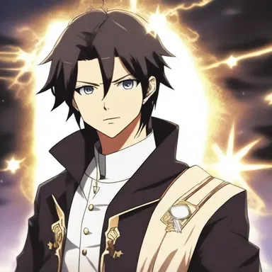 In the anime series, the main character is a young clergyman who possesses magical powers.