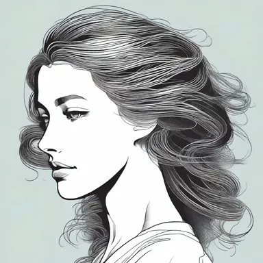 In the novel, the author described the bistered hair of the protagonist as a symbol of her mysterious nature.