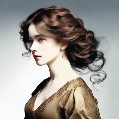 In the novel, the author described the bistered hair of the protagonist as a symbol of her mysterious nature.