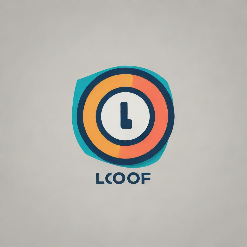 Generate an image of a unique, stylized logo with the text 'Lfoof' incorporated into its design