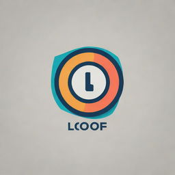 Generate an image of a unique, stylized logo with the text 'Lfoof' incorporated into its design