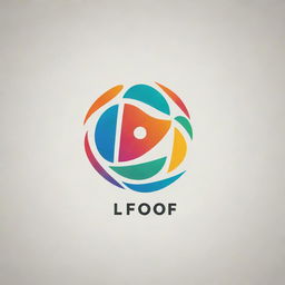 Generate an image of a unique, stylized logo with the text 'Lfoof' incorporated into its design