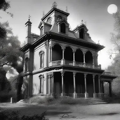 The haunted mansion's owner enforced a single tax on his tenants, who were tormented by supernatural beings if they failed to pay.