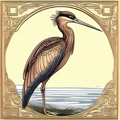 In Greek mythology, the bittern is associated with the goddess Athena due to its wisdom and nocturnal nature.