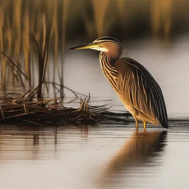 As the sun set and darkness enveloped the swamp, a haunting cry pierced the air, signaling the presence of a menacing bittern.
