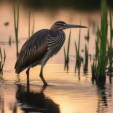 As the sun set and darkness enveloped the swamp, a haunting cry pierced the air, signaling the presence of a menacing bittern.