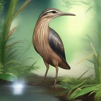 In the magical realm of Elphania, ancient prophecies spoke of a mystical bittern with the power to grant wishes to those who could decipher its booming cry.