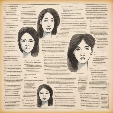 The author skillfully chalked out the characters' personalities and relationships in her novel.