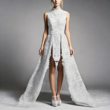 The fashion designer was known for her ability to chalk out intricate designs for her clothing line.