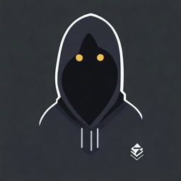 A digital art icon for Discord, showcasing a mysterious figure clad in a dark hoodie, reminiscent of a Dungeons and Dragons character