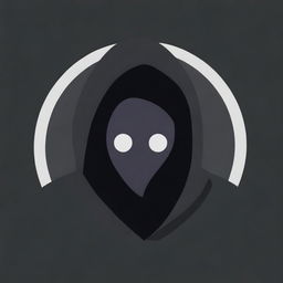 A digital art icon for Discord, featuring a figure shrouded in a dark hoodie, embodying the essence of a Dungeons and Dragons character