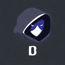 A digital art icon for Discord, featuring a figure shrouded in a dark hoodie, embodying the essence of a Dungeons and Dragons character