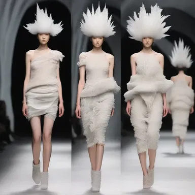 The fashion designer showcased a unique collection inspired by cave formations, incorporating textures and patterns resembling stalactites and stalagmites.